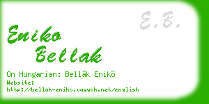 eniko bellak business card
